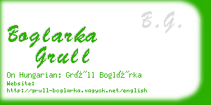 boglarka grull business card